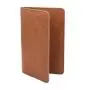 Soft PU leather passport holder with pen holder leather travel passport holder