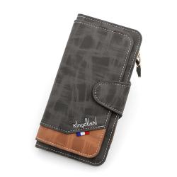 KBW283 2023 New Zipper Clutch Bag Fashion Men's Multi-card Large Capacity Cell Phone Bag Men's Wallet Long