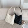Large Soft Pu Leather Diamond Single Shoulder Bag Fashion Classics Designer Tote Bag Luxury Tote Bags With Custom Printed Logo