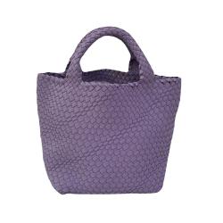 2024 OEM Luxury Designer Vegan Leather Handheld Women's Woven Shoulder Bag Handmade Leather Lined Tote Bag Custom Logo Lady