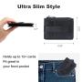 Best Selling Leather Slim Card Wallet with Zip pouch