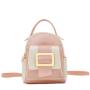Gelory Summer New Fashion PU Ladies Bag Girl Color Matching Students Phone Purse Small Backpack