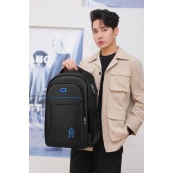 HR171 New Trend Unisex Shoulder Backpack Nylon Simple Fashion Laptop Backpack Student Travel Outdoor Wear Resistant Backpack
