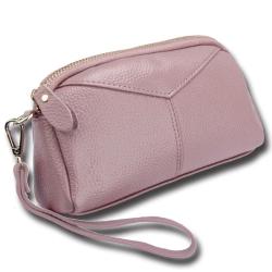 Good quality genuine leather women's change bag small clutch bag leather wallet for ladies carteras para mujer