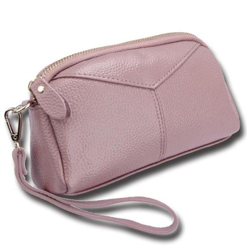 Good quality genuine leather women's change bag small clutch bag leather wallet for ladies carteras para mujer