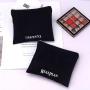 Custom Logo Printing Velvet Zipper Purse Cosmetic Lipstick Storage Bag Velvet Makeup Zipper Pouch