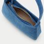 2024 Custom Blue Washable Denim Pu leather Ladies Shopper Shoulder Hand Bag Women Hobo Bucket Handbag Small Tote bags