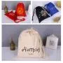 Printable LOGO drawstring dust-proof cotton bag