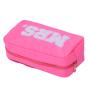 Wholesale Personalised Fabric Letter Patches Nylon Zipper Travel Toiletry Cosmetic Bags Nylon Makeup Pouch