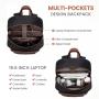 LOVEVOOK custom high quality travel nylon with usb charging back pack 15.6 inches Water Resistant vintage women laptop backpack