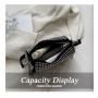 HR526 Popular Bright Diamond Small Pillow Type Bag Luxury Ladies New Dinner Party Clutch Bag Women's Trendy Chain Crossbody Bag