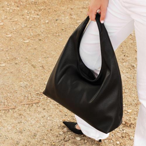 Women's Handbag Soft Leather Slouchy Hobo Shoulder Bag Large Capacity Handmade Tote Classy Shopping Bags