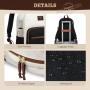 LOVEVOOK 15.6 17 In Large Work Business Travel Backpack Purse with USB Waterproof Cute School Bags Laptop Backpack for Women Men