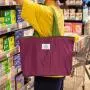 KBW768 Customized Logo Folding Shopping Bag Portable Environmental Storage Bag Supermarket Waterproof Grocery Tote Cloth Bag