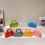 Trendy acrylic box bag candy chain woman shoulder bag evening bag woman pvc purses handbags for ladies