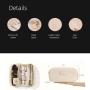 ODM OEM NEW Arrival 2023 Aopiya wholesale custom PU leather open flat cosmetic bag custom logo