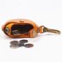 Top Layer Genuine Leather Retro Handmade Round Coin Purse Small Storage Bag Creative Gift Coin Bag