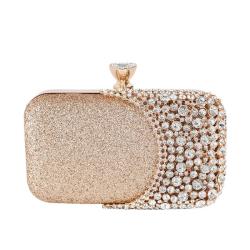 Popular Ladies handbags with diamond inlaid banquet clutch bag party rhinestone handbag dress and evening bags wholesale