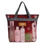 Gelory Travel Large Cosmetic Makeup Organizer Pouch Mesh Toiletry Bags Bath Organizer Pouch Mesh Shower Wash Caddy Bag