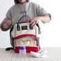 2024 Luxury Polyester Large Mom Baby Diaper Bag Backpack Custom Logo Diaper Bag