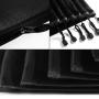 Gelory Durable Black Mesh Bags Makeup Bags Cosmetic Travel Organizer Storage Bags Mesh Zipper Pouch Pencil Case