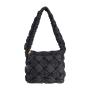 New Products Wholesale Autumn Design Diamond Women Sling Shoulder Bag Fashion Soft Handbag Small Cotton-Padded Hand Shoulder Bag