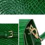 2024 Luxury Genuine Leather Bags Crocodile Design Women's Shoulder Bag With Triangle Button