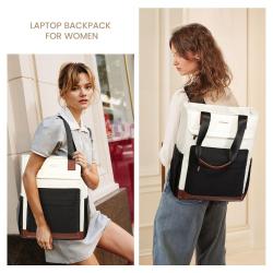 LOVEVOOK Stylish Waterproof Convertible backpack Teacher Nurse work tote travel Bag 2 pcs 15.6 in laptop backpack set for women