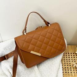 2024 Ladies Embroidered Handbag with Single Strap Fashionable Small Square Phone Bag for Women Makeup Portable Chain Decoration