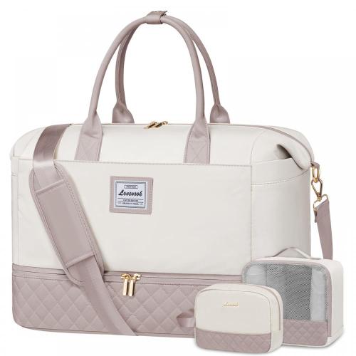 LOVEVOOK Wholesale Travel Duffle Bag with packing cubes & Shoe Compartment Gym Sports Bag Waterproof travelling Weekender bag