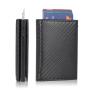 Wholesale Pu Leather Metal Business Card Holder Aluminum Leather Card Holder Wallet