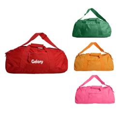 Gelory Daily Use Personalized Large Capacity Durable Fabric Recycled Polyester Duffel Bag Pink Gym Sports Bag