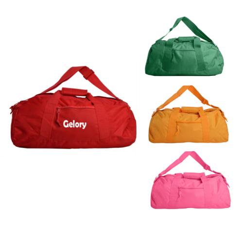 Gelory Daily Use Personalized Large Capacity Durable Fabric Recycled Polyester Duffel Bag Pink Gym Sports Bag