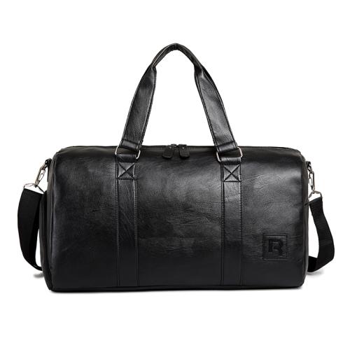 High Quality Custom Private Label Leather Travel Bag Men valise de voyage Duffel Handbag with Shoe Compartment
