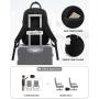 LOVEVOOK High Quality fashion Travel School bag Quilted Women Backpack with USB Port Waterproof office Business Laptop Backpack