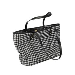 Black Birds Pattern Tote Handbags for Women Shopping Purses Hand Bags with a Small Interior Bag 2024 Ladies High-capacity Simple