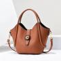 2024 Women PU Leather Shoulder Bag Top-Handle Purse Ladies Handbag Elegant Designer Shoulder Bag