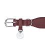 Adjustable Soft Padded Leather Dog Collars Genuine Leather Dog Collar D Ring Durable Dog Collar