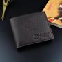 OEM847 Short Men's Wallet Fashion Business Silm Purse Lychee Pattern Wallet Gift for Men Vintage Credit Card Holder