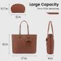 2023 LOVEVOOK 2pc ladies bags famous luxury shoulder bag 15.6in work school computer bags large women Laptop tote handbags