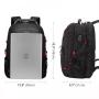 Large Capacity Waterproof Anti Theft 15.6 17 18 inch Laptop Backpacks with Lock and USB Port Travel Backpack Bags for Men Women