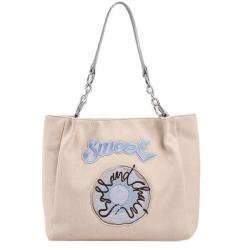 ZR458 Women's Bag PU Solid Color Stitching Fashion Working Comfortable Portable One Shoulder Female Girl Bag Shopping Bag