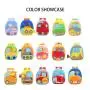 ZWY207 New Cartoon Engineering Truck Kids Plush Backpack Compact Cute Lightweight Baby Shoulder Bag Wholesale Dgger Backpack