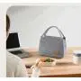 ZWY043 Large Student Food Insulation Storage Bag Waterproof Oxford Portable Lunch Box Bag Simple Outdoor Work Picnic Bento Bag