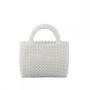 Custom design acrylic resin handmade large capacity tote bag Hot Selling fashion party wedding evening purse handbag pearl bags