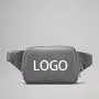 customized high quality nylon double zipper outdoor sport large capacity 2l everywhere belt bag with metal logo