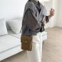 South Korea New Design Pu Leather Casual Shoulder Bag Minimalist Phone Bag Crossbody Mini Leather Bag