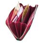 Long Style Customized Women Wallet Green New Color RFID Blocking Zipper Wallet for Women