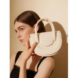 Women's solid leather 2024 new portable crossbody bag carteras para mujer 	 sac a main