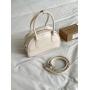 2024 Spring Korean Style Handbags High quality PU leather shoulder bag Beautiful plain simple bag for women